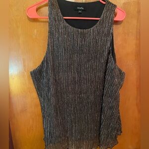 Metallic dressy tank shirt